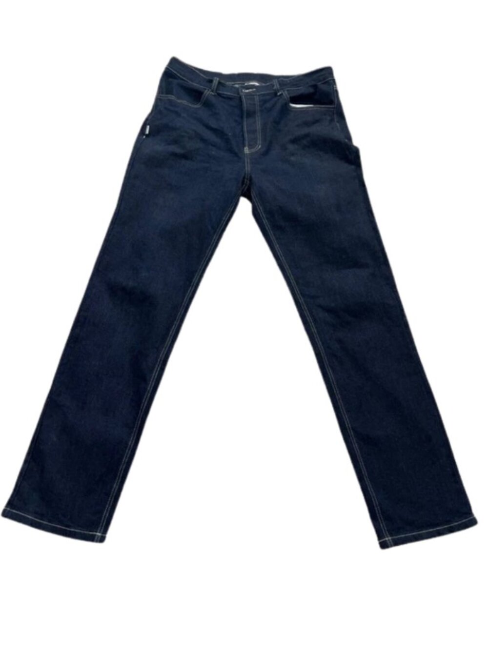 NWOT ProClub Men's Dark Blue Button-Fly Straight Leg Denim Jeans - Size 34x34